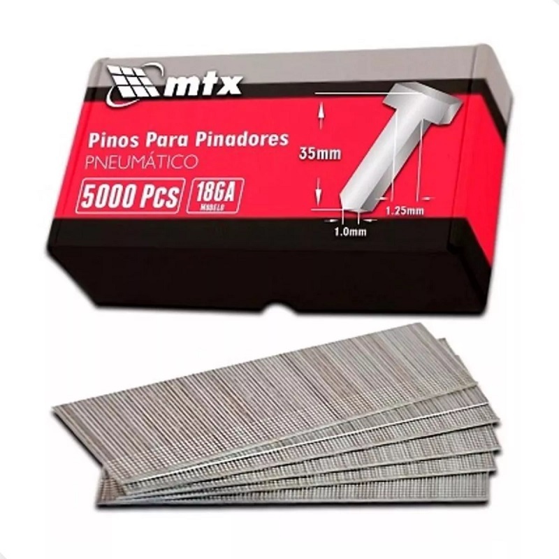 Pinos Para Pinadores Pneumpaticos 35 X 1,25 X 1 Mm Embalalagem Com 5000 Unidades Mtx