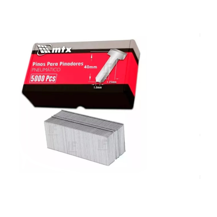Pinos Para Pinadores Pneumpaticos 40 X 1,25 X 1 Mm Embalalagem Com 5000 Unidades Mtx