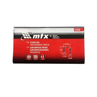 Grampos Para Grampeadores Pneumático 8 Mm Embalagem Com 5000 Unidades 576549 Mtx em Oferta na Shopee