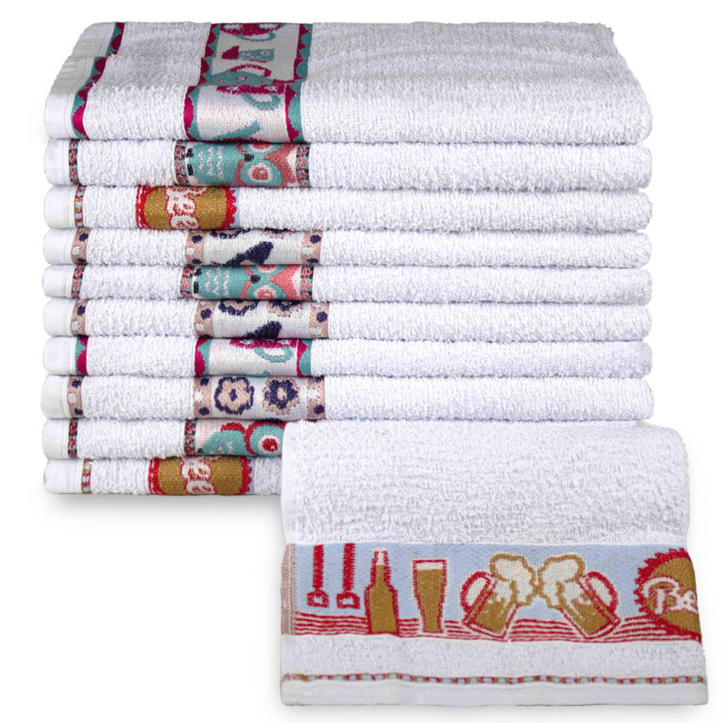 Kit 12 Panos de Prato/Copa Felpudo Premium Alta Resistência - Direto de Fábrica