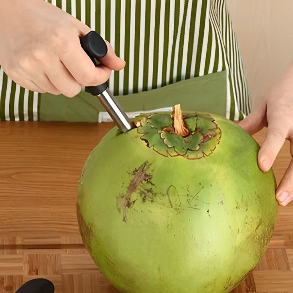 Abridor de Coco Furador de Coco Verde Inox - TOP