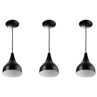 Luminaria pendente de teto kit 3 Gota lustre casa sala cozinha quarto varanda decoração Estilo em Oferta na Shopee