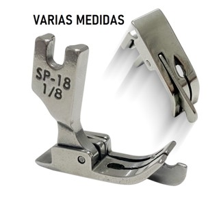 Calcador SP-18 Guia Lado Esquerdo Industrial 1/2 1/4 1/8 1/16 1/32 3/8 3/16 3/32 5/16 Borda Móvel Plana