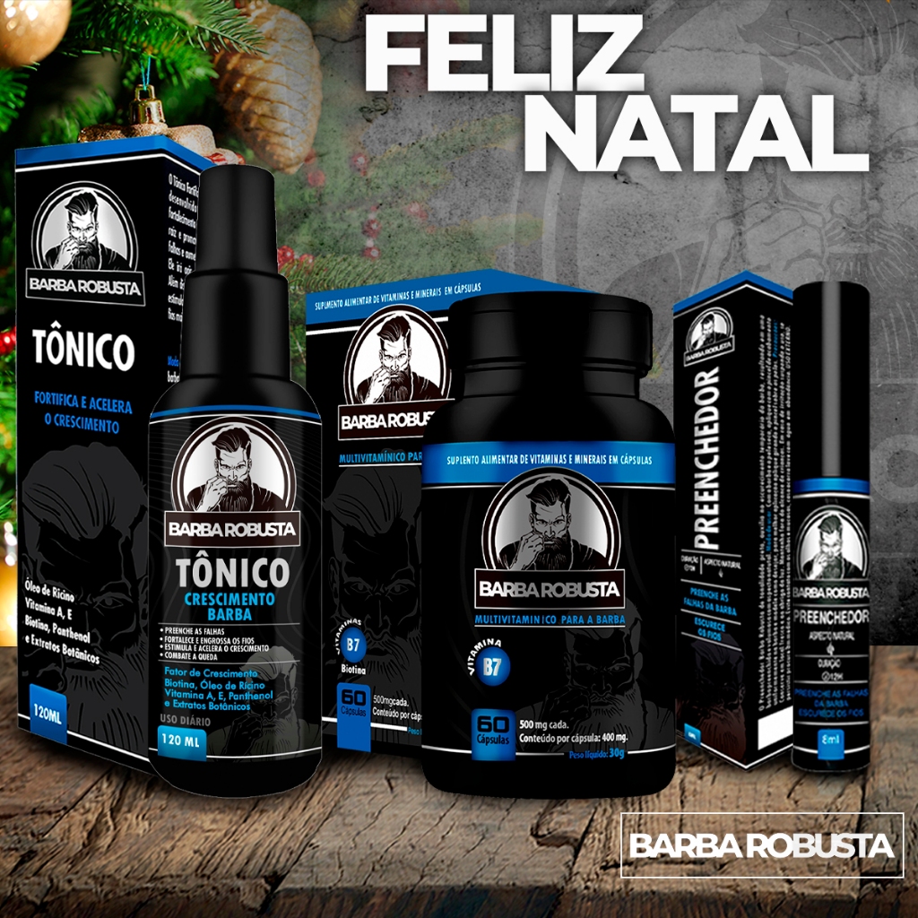 Produto para crescer barba falhada tonico + remédio vitamina para crescimento de barba