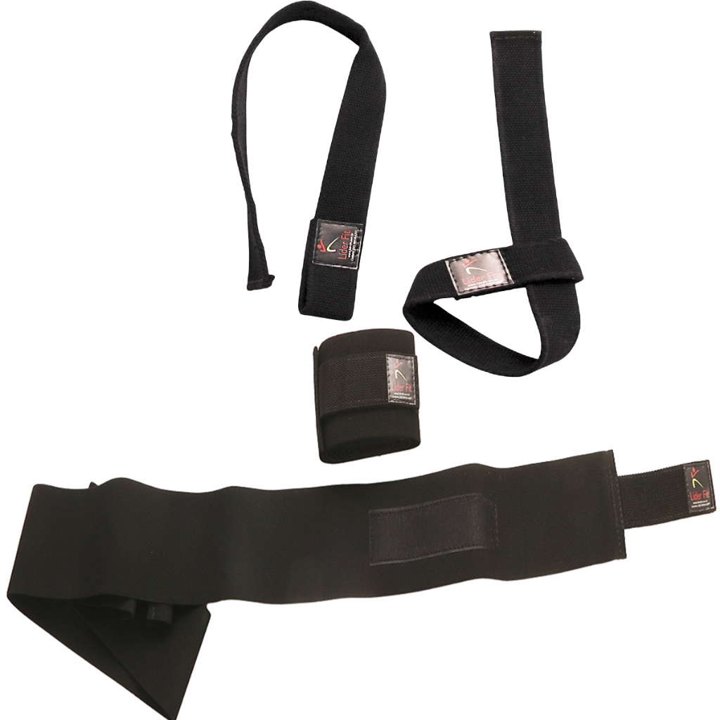 Par De Joelheira Profissional Faixa Elástica E Strap Tala Luvas Munhequeira Profissional