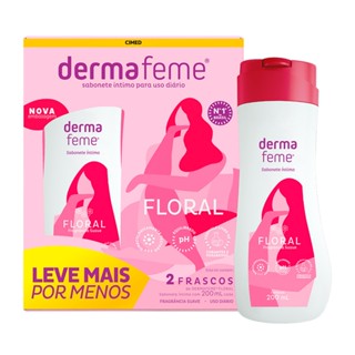 Sabonete Íntimo Dermafeme Floral Mulheres Kit C/2