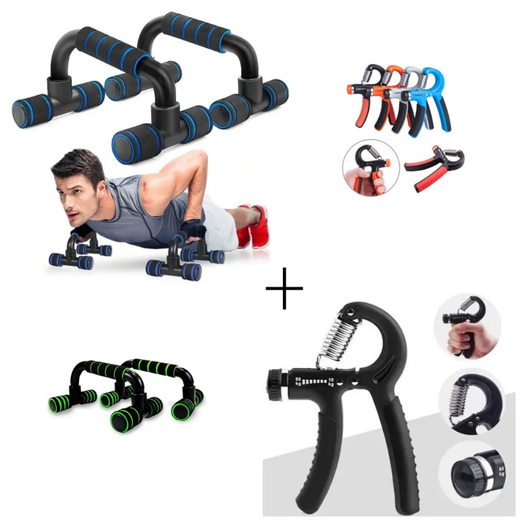 Barra Cho Flexo Ombro , Tríceps , Peito , Abdômen E De Mola De Aperto De Mão Com Resistência Ajustável De 10 A 40 kg Par em Oferta na Shopee
