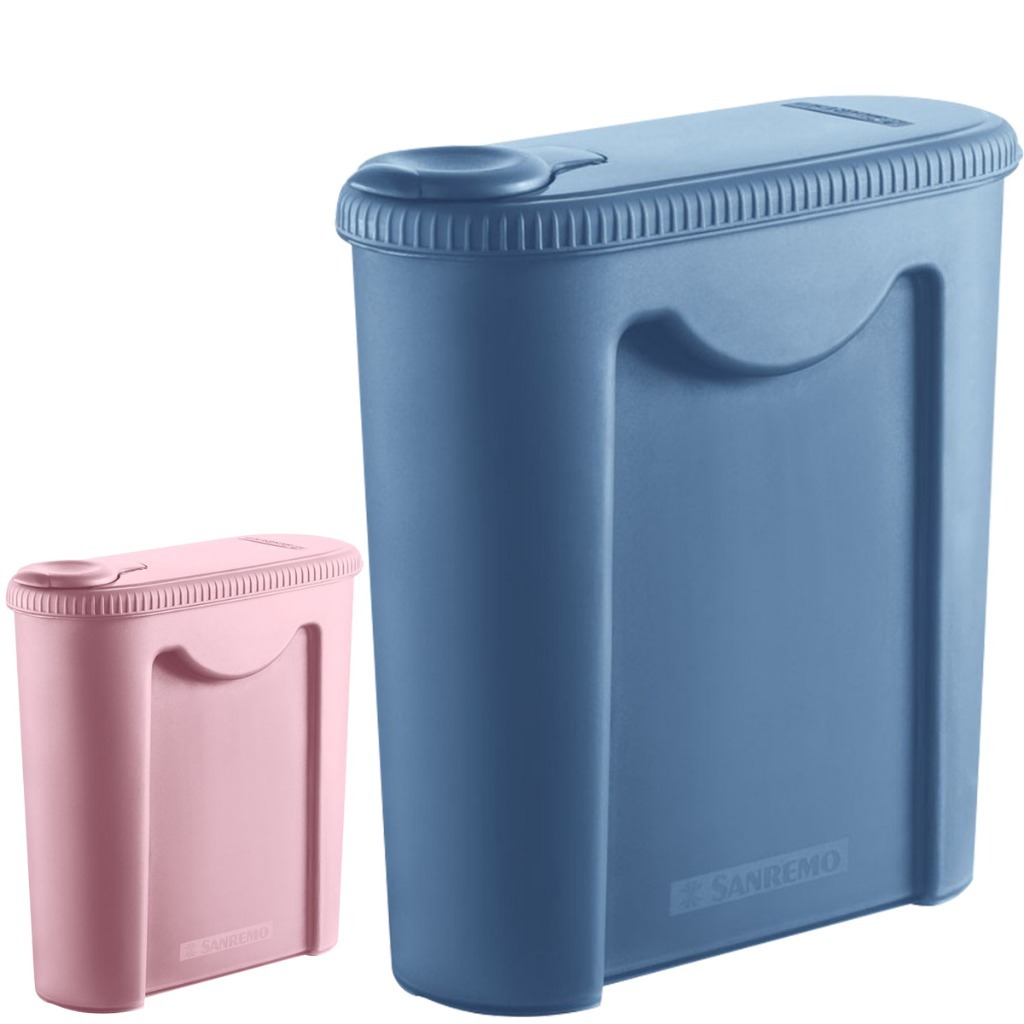 Porta Ração De Pet Cão Gato -  Pote com Tampa Dispenser Portátil - Sanremo - Disponível em 2 cores em Oferta na Shopee