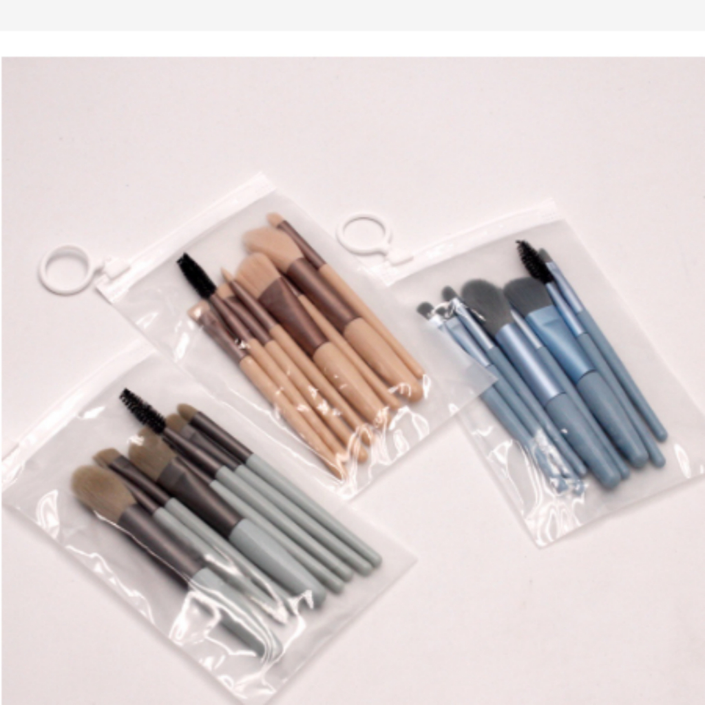 Kit pincéis com 8 unidades/kit maquiagem pinceis pequenos cabe na Bolsa em Oferta na Shopee