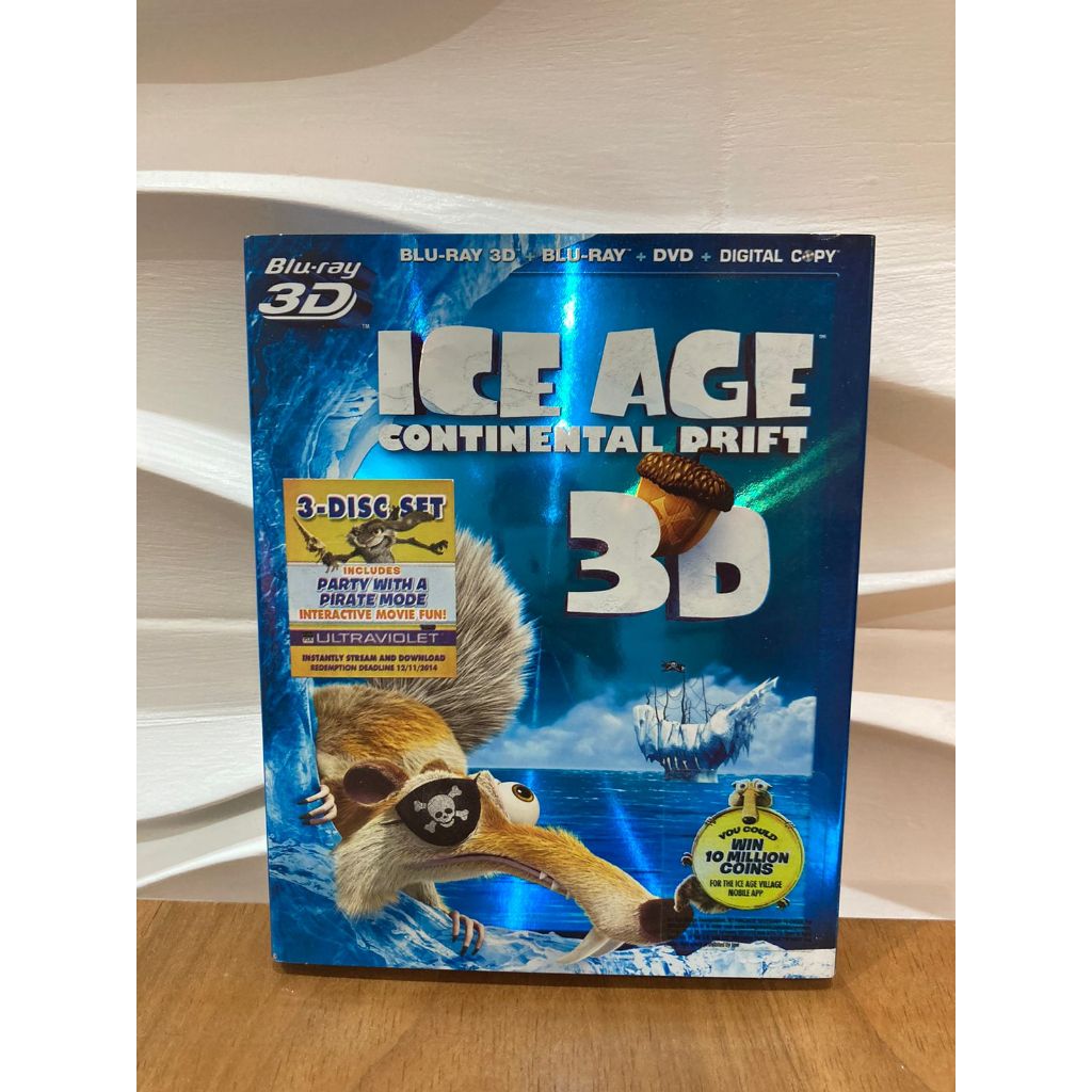 Blu-ray Ice Age Continental Drift- 3D- 3 discos