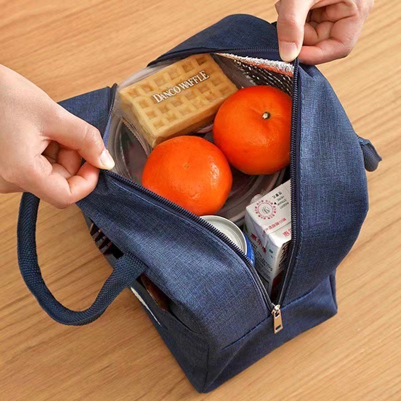 Bolsa térmica quente e frio marmita Fitness Academia trabalho pequena impermeável qualidade ziper academia passeio
