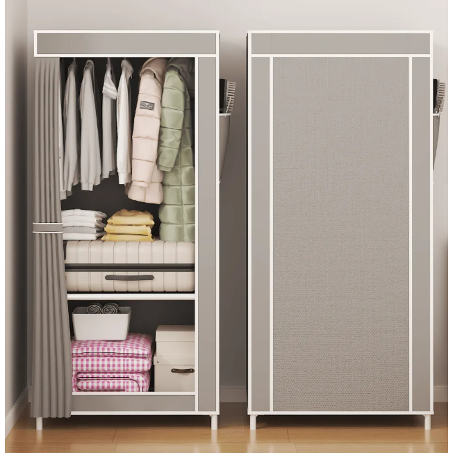 Roupeiro Desmontável Guarda Roupa Dobrável Organizador De Roupas Portátil Multiuso