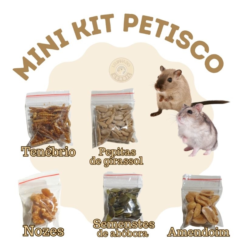 Mini Kit Petisco para Roedores