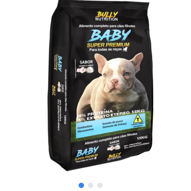 Racao Bully Baby Super Premium , Caes pets auto nível de proteína