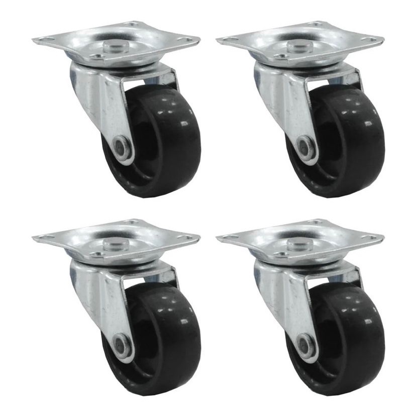 Rodinha 4 Peças Rodizio Rodinhas Mini Rodas Para Móveis Giratórias 3,2 cm Para Móveis 2 Polegadas em Oferta na Shopee