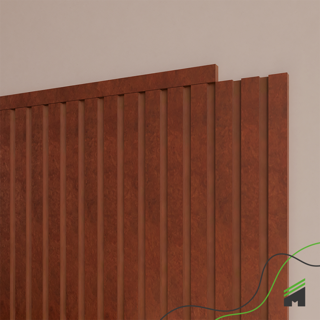 Painel Ripado Laminado Cabeceira 110 cm x 5 cm | Linha Urban Bronze em Oferta na Shopee