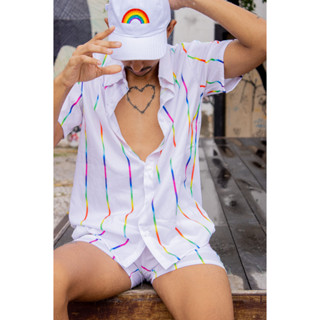 Conjunto Degrade Arcoiris Branco