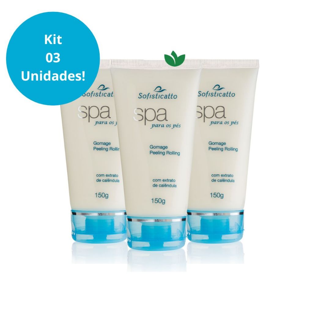 Kit 03 Unidades Gomage Peeling Rolling SPA 150g Sofisticatto