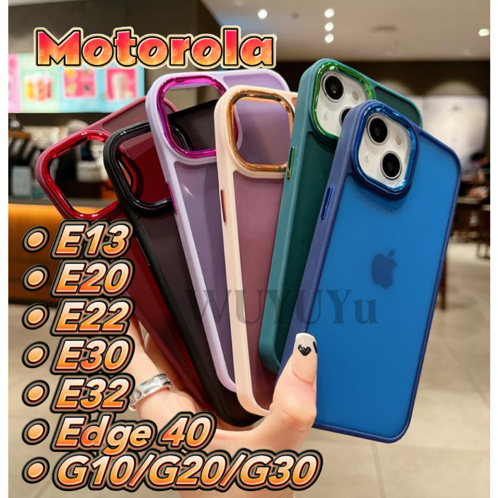 Capa Capinha Space Acrilica Colorida Fosca Para Motorola E13/E20/E22/E30/E32/EDGE 40/G10/G20/G30 em Oferta na Shopee