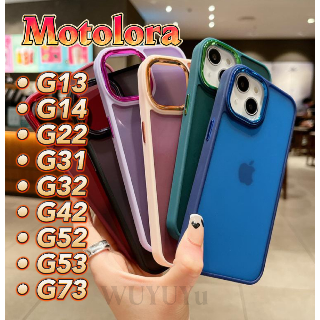 Capa Capinha Space Acrilica Colorida Fosca Para Motorola G13/G14/G22/G31/G32/G42/G52/G53/G73/G84/G24 em Oferta na Shopee