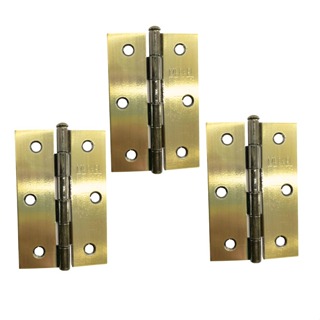 Kit de Dobradiça para Porta de Madeira com 3 unidades 3,5 polegadas Merkel em Oferta na Shopee