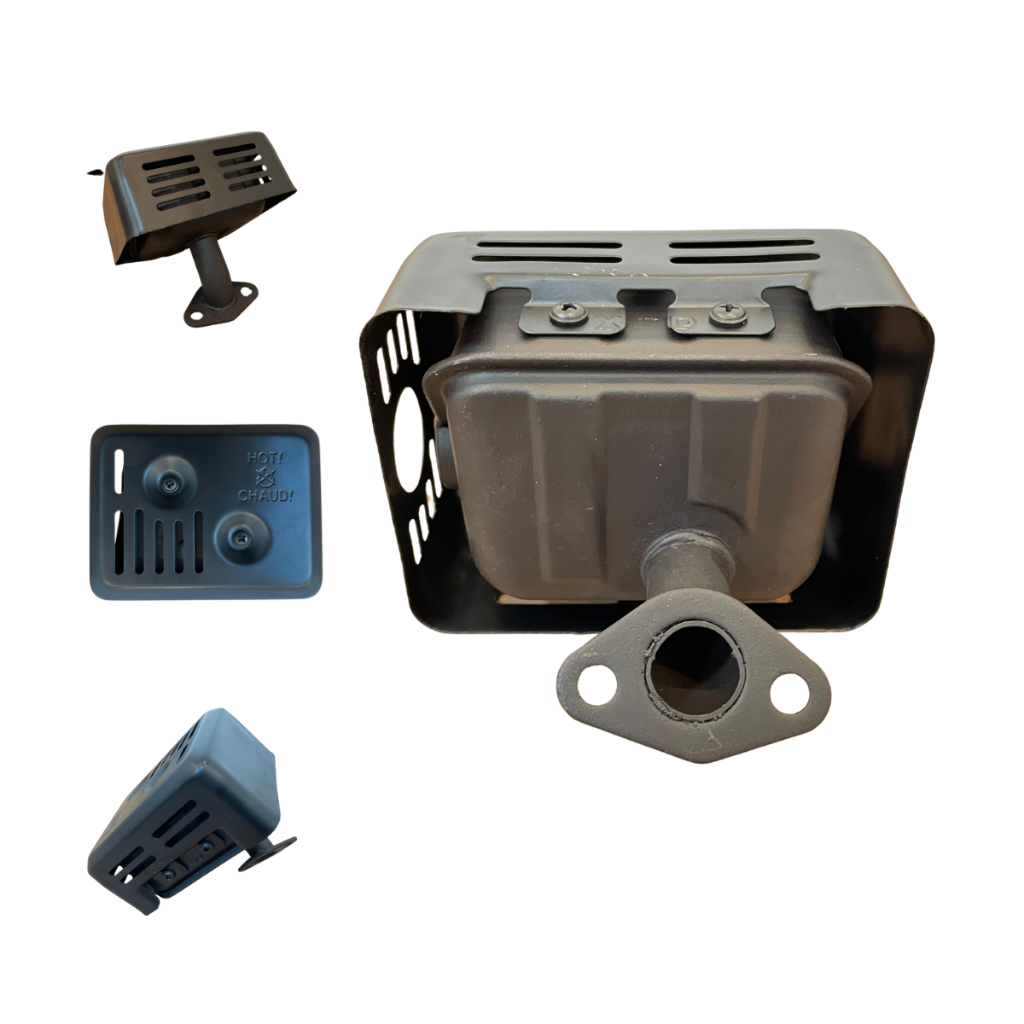 Escapamento Escape Descarga Silencioso C/Protetor Motor Gas. 5.5Hp 6HP 6.5 7Hp Toyama Buffalo Branco em Oferta na Shopee