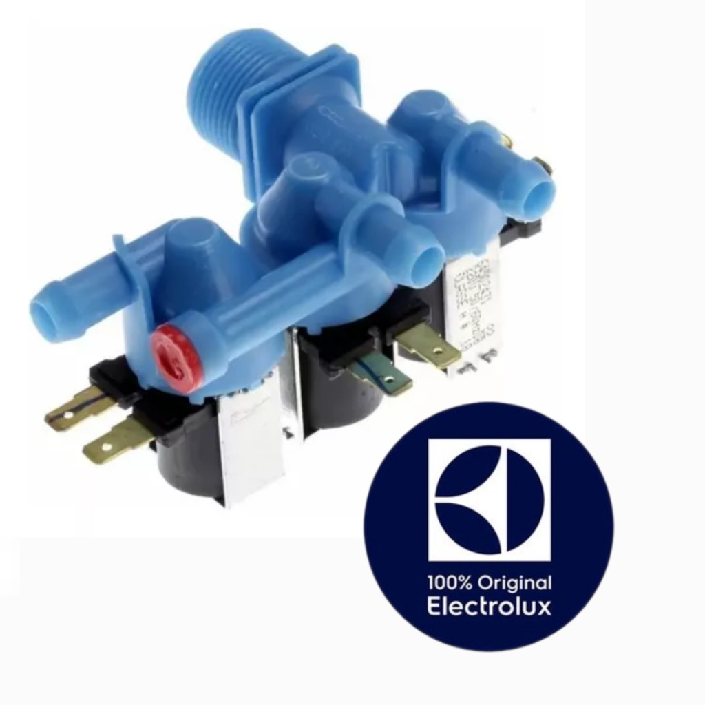 VALVULA ENTRADA AGUA TRIPLA 3 VIAS ELECTROLUX (220V) ORIGINAL - LBU15 - LBU16 - LUC10