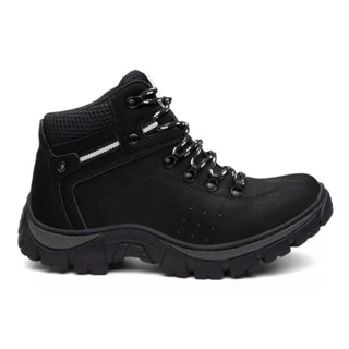 Bota Feminina Adventure De Couro Com Palmilhas De Gel PU Colada e Costurada