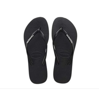 Chinelo Sandália Slim havaianas feminina pop UP preto tamanho(39/40-( 41/42