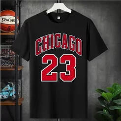 Camiseta Masculina Streetwear Algodão Premium Adulto infantil Plus Size Chicago City