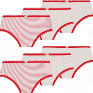 Kit 6 Calcinhas Lupo Infantil Lobinha Menina Algodão Original