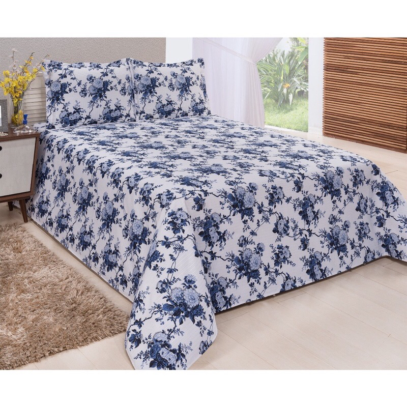Jogo De Cama Casal Padrão 3 Peças Estampado Luxo- Estampas Sortidas