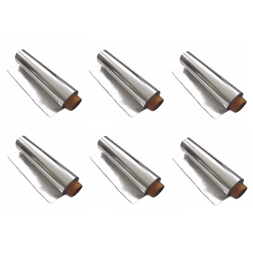 Rolo De Papel Alumínio 30 Cm X 100 Metros Caixa Fechada Com 6 Unidades Promoção!!!