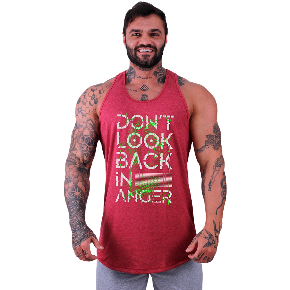 Regata Longline MXD Conceito No More Excuses Musculação Casual Academia Prática Esportiva