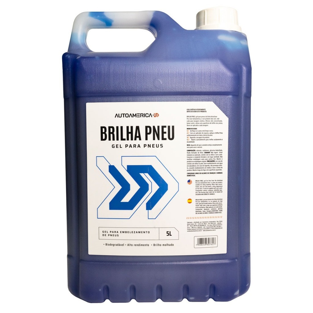 Abrilhantador Autoamerica Brilha Pneus Gel - 5 Litros