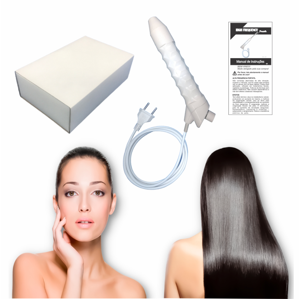 Aparelho Alta Frequência Portátil Facial E Capilar