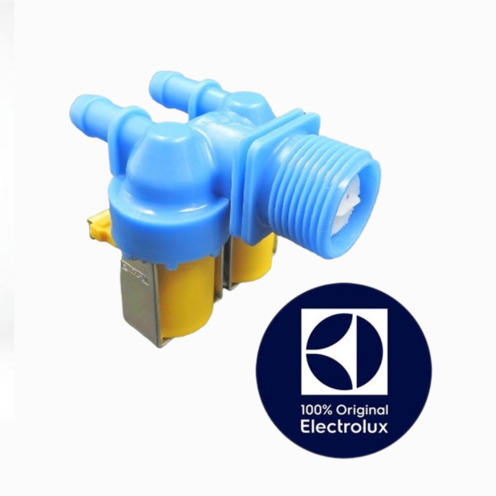 VALVULA DE ENTRADA DE AGUA DUPLA 2 VIAS 127V MAQUINA DE LAVAR ELECTROLUX ORIGINAL - LT09B - LTE08 - LTM16 (DEMAIS MODEL