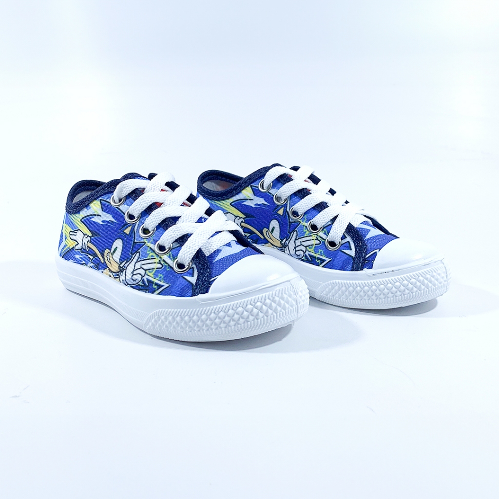 Tênis Masculino Infantil Casual Personagem Sonic Leve Confortavel