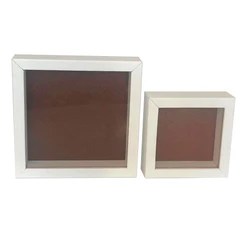 Quadro caixa Alta Porta retrato com Vidro branco 10x10 ou 15x15 Quilling