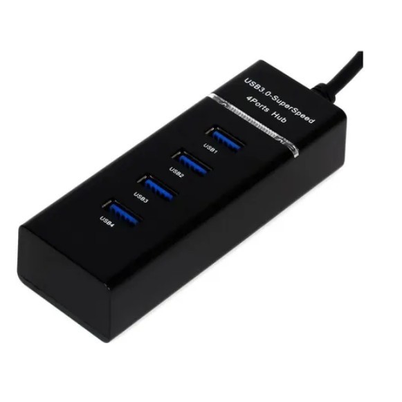 Hub Usb 4 reta Portas Usb 2.0 Tv Pendrive Mouse Teclado Adaptado