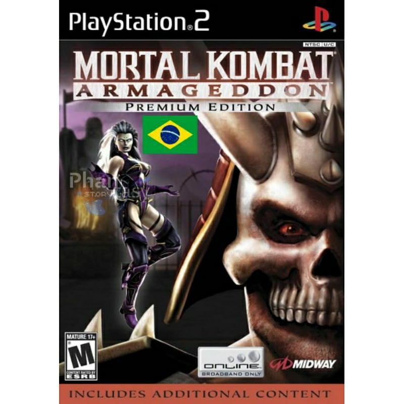 Mortal Kombat Armageddon Premium Edition legendado em português para PlayStation 2 PS2 desbloqueado