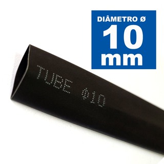 Tubo termo retrátil 10mm de diâmetro interno - Contração 2:1 em Oferta na Shopee