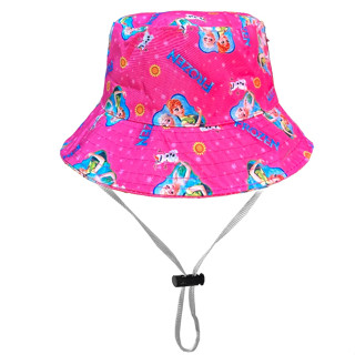 Bucket Infantil Menina Menino Cordinha 1 a 3 anos Praia Passeio Chapéu Aba Reta Gorro