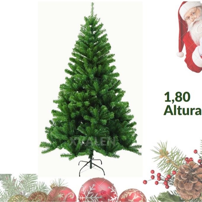 Arvore de Natal 1,80mt / 320 galhos - Pinheiro Grande Realista Novidade Oferta Exclusiva