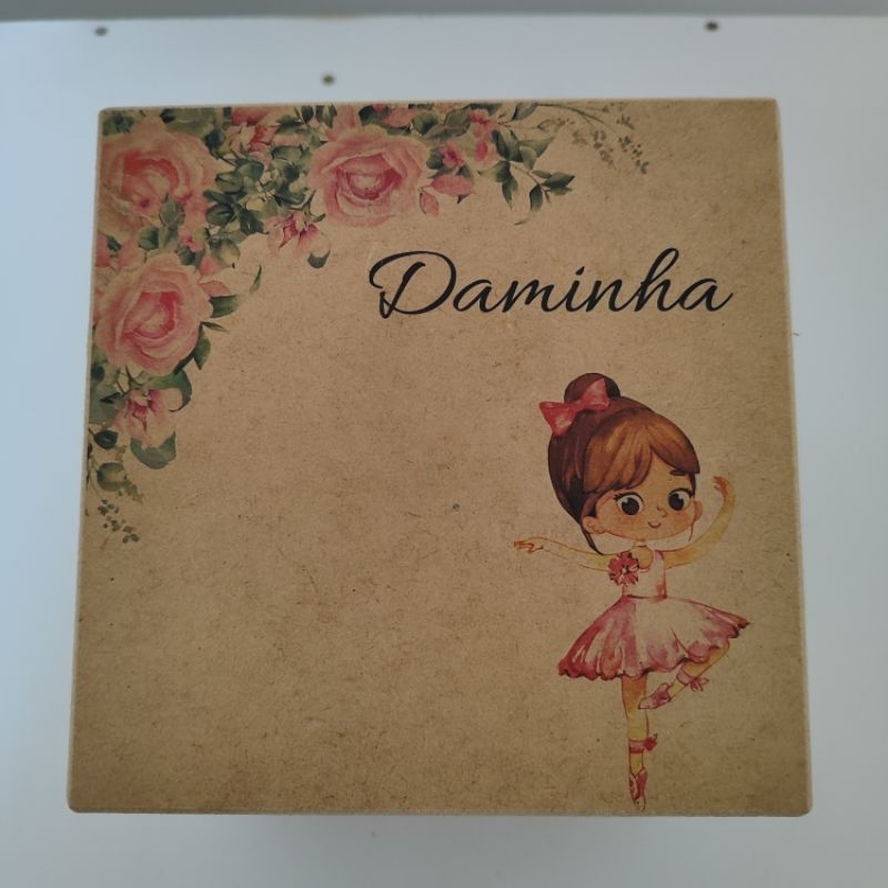 Caixinha MDF Personalizada para Daminha ou Pajem Casamento
