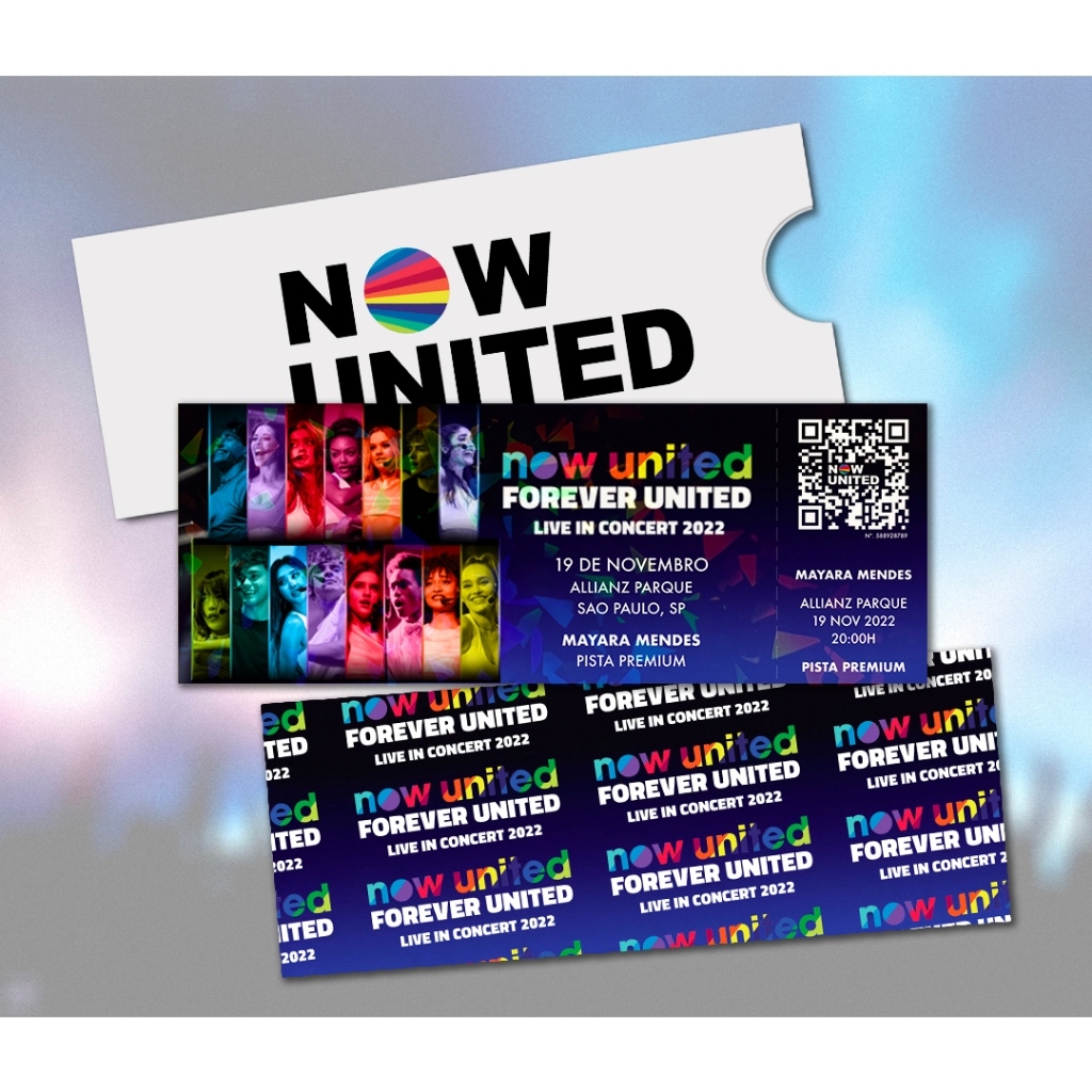 Ingresso Holográfico Personalizado - Now United (Forever United)