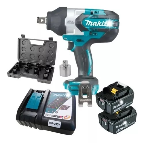 Chave De Impacto 2bat 18v 5ah 3/4 Dtw1001 Biv Makita Soquete em Oferta na Shopee