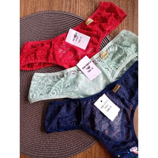 Kit 4 Unidades Tanga Fio Érica Calcinha Rendada Básica Sensual Feminina Confortável