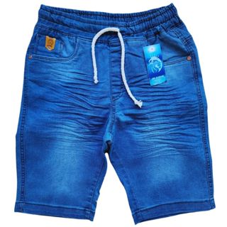 Bermuda masculina juvenil menino com elastano Tam 10 12 14 e 16 anos