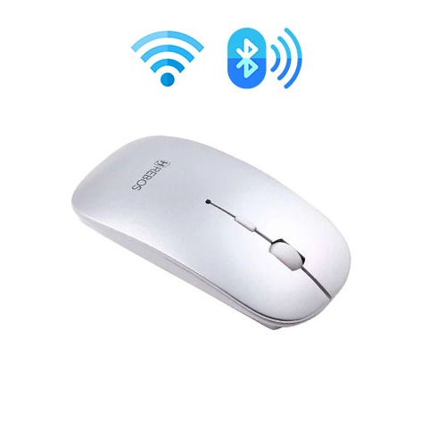 Mouse Bluetooth Wireless Sem Fio 2.4 hz 5.0 Compatível com Celular Notebook Computador Tablet Android iOS Para Trabalho Estudo Home Office